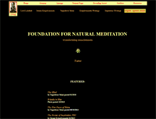 Tablet Screenshot of naturalmeditation.net